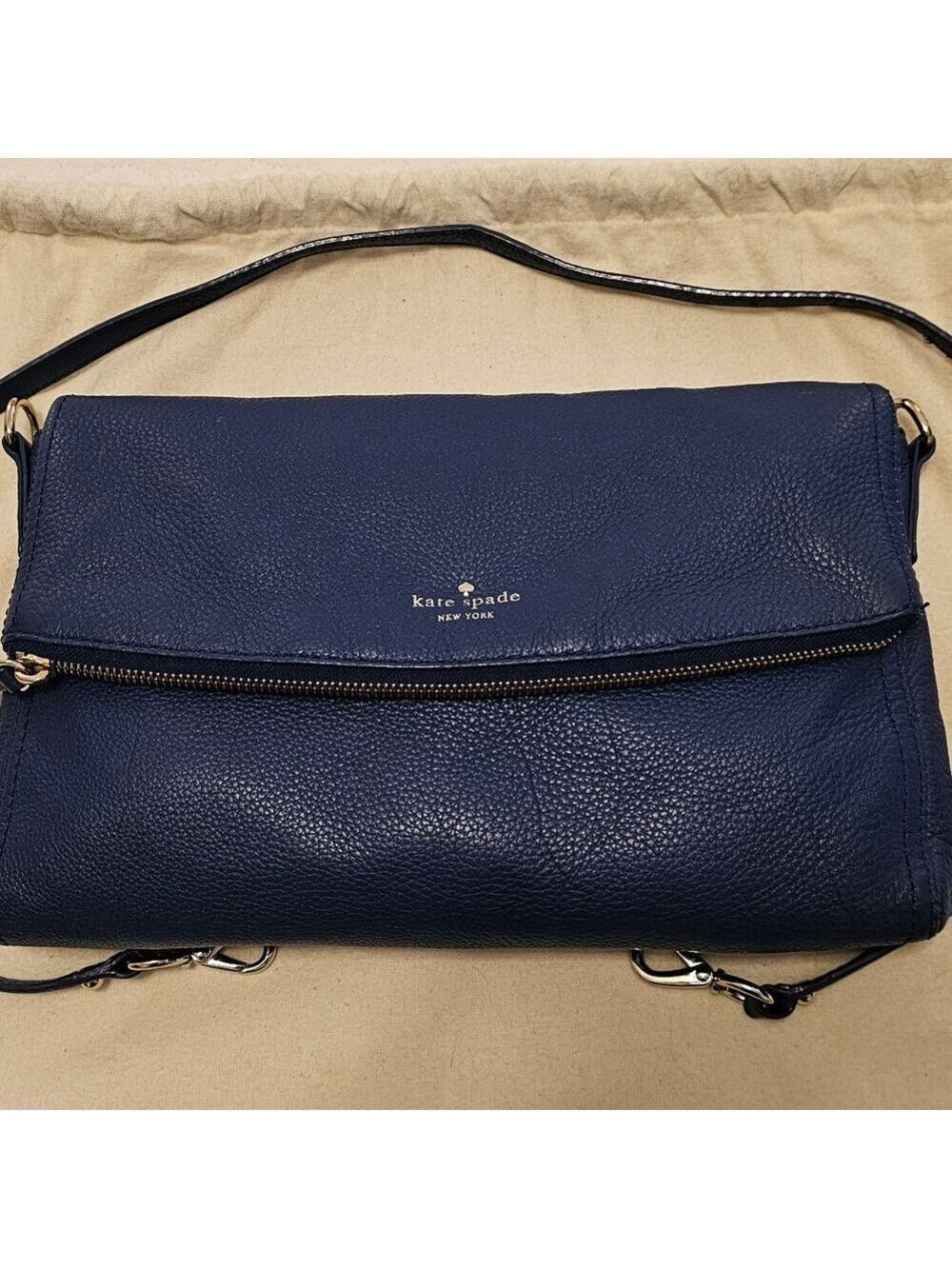 Kate Spade Blue Leather Crossbody Bag - Picture 2 of 13